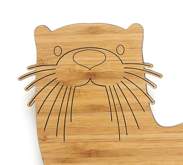 Σύγχρονο διακοσμητικό ξύλινο ρολόι σε άνιμαλ  σχήμα 