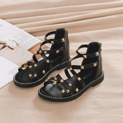 Παιδικά σανδάλια με μαλακά πέλματα και τρουξ - για κορίτσια