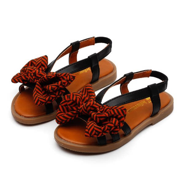 Sandale copii pentru fete cu panglici