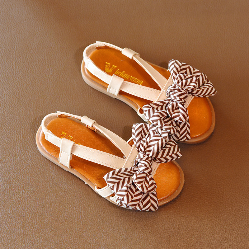 Sandale copii pentru fete cu panglici