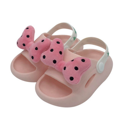 Sandale de vară din silicon cu panglică textilă