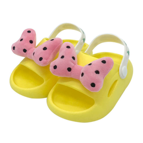 Sandale de vară din silicon cu panglică textilă