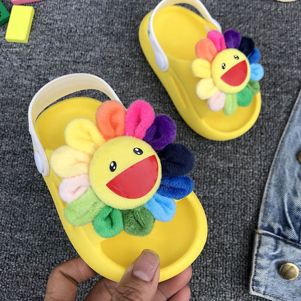 Sandale pentru copii din cauciuc crocodil cu element 3D