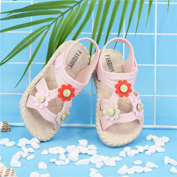 Sandale casual copii cu flori pentru fete