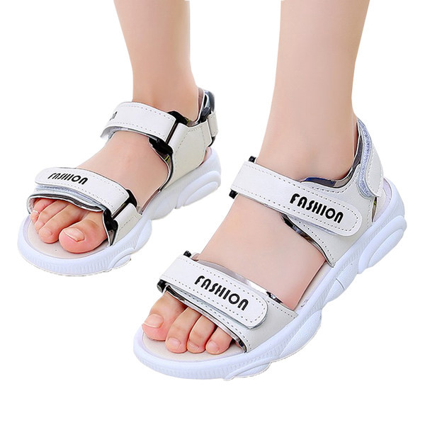 Sandale casual pentru copii cu inscripții și velcro