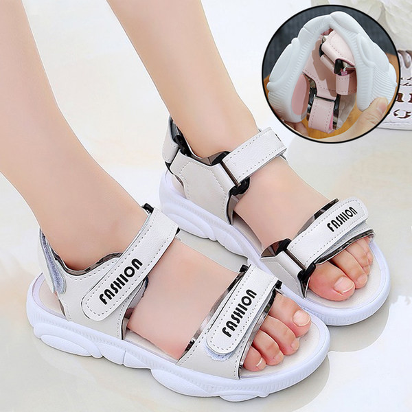 Sandale casual pentru copii cu inscripții și velcro