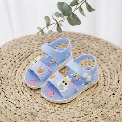 Model nou de sandale de cauciuc pentru fete cu talpa plate pentru copii