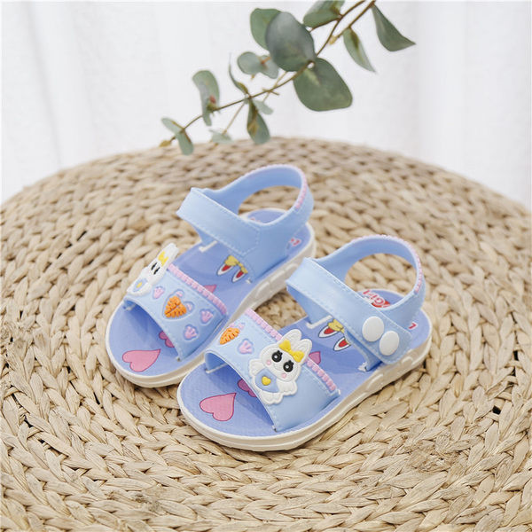 Model nou de sandale de cauciuc pentru fete cu talpa plate pentru copii