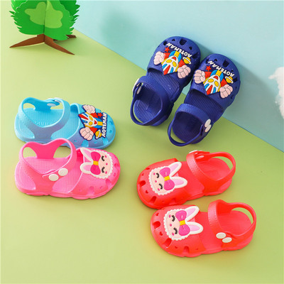 Casual children`s sandals with flat soles - suitable for girls or boys