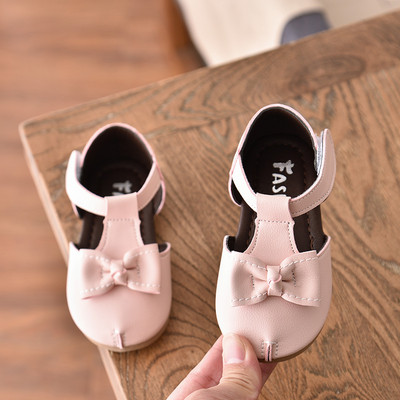 Sandale pentru copii pentru fete cu panglică