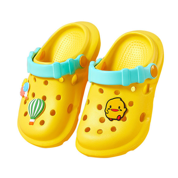 Sandale casual din cauciuc cu element 3D