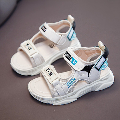 Sandale casual pentru copii cu autocolante - potrivite pentru fete si baieti