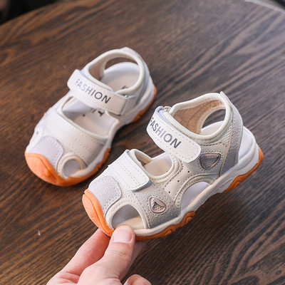 Sandale casual pentru copii cu autocolante - potrivite pentru fete si baieti