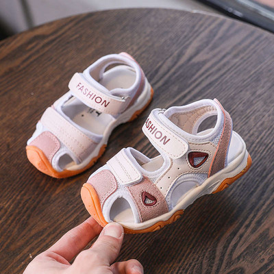 Sandale casual pentru copii cu autocolante - potrivite pentru fete si baieti