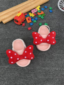 Sandale de cauciuc pentru fete cu panglica textila