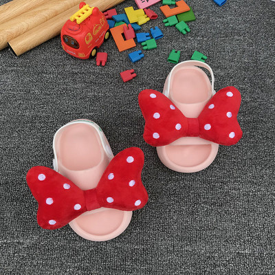 Sandale de cauciuc pentru fete cu panglica textila