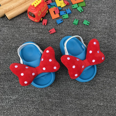 Sandale de cauciuc pentru fete cu panglica textila