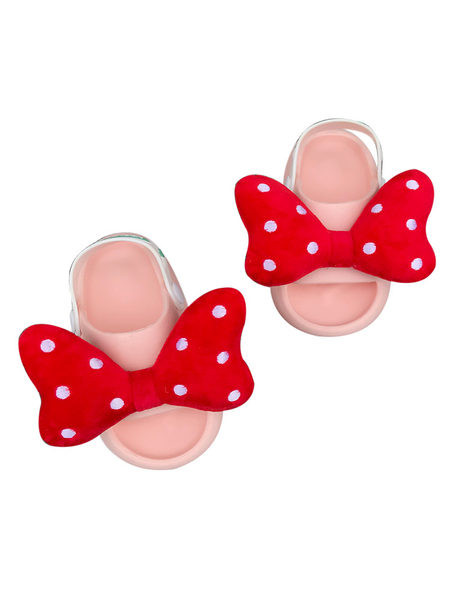 Sandale de cauciuc pentru fete cu panglica textila