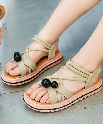 Детски сандали с мека подметка и 3D елементи за момичета