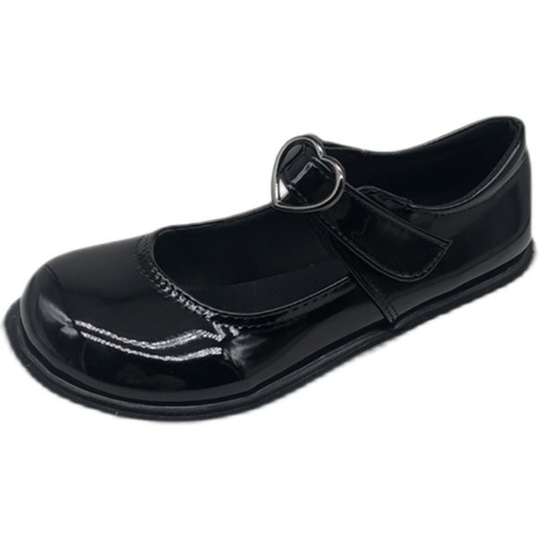 Pantofi casual de dama moderni din piele ecologica si inima cu catarama metalica