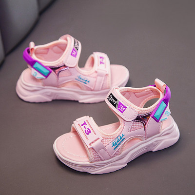 Sandale casual copii pentru fete cu autocolante - doua modele