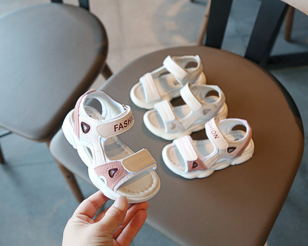 Sandale casual copii pentru fete cu autocolante - doua modele
