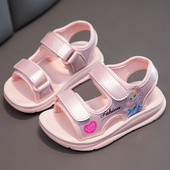 Sandale de vara model nou cu aplicatie de culoare cu efect stralucitor