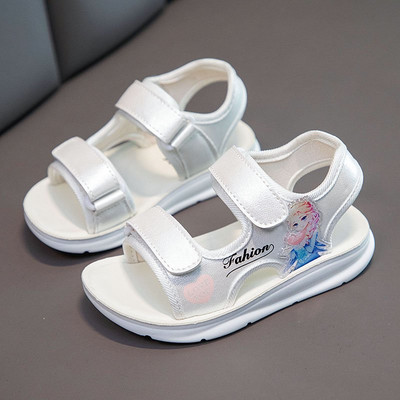 Sandale de vara model nou cu aplicatie de culoare cu efect stralucitor