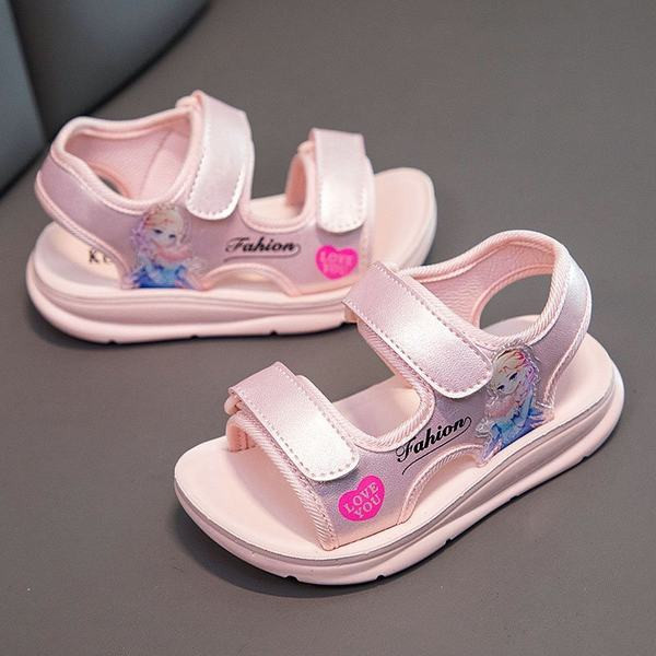 Sandale de vara model nou cu aplicatie de culoare cu efect stralucitor