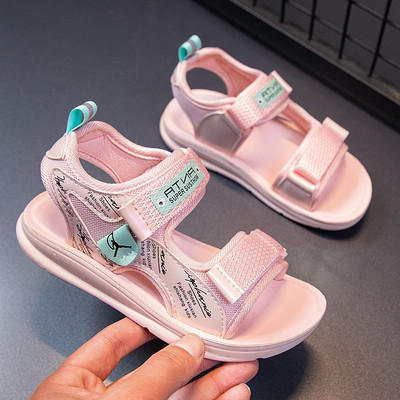 Sandale textile de vară cu velcro