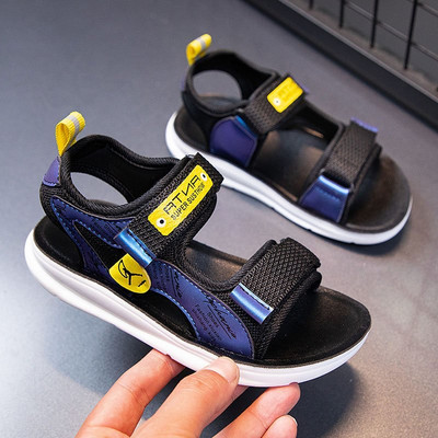 Sandale textile de vară cu velcro