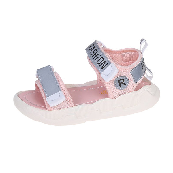 Sandale pentru copii cu velcro și inscripții