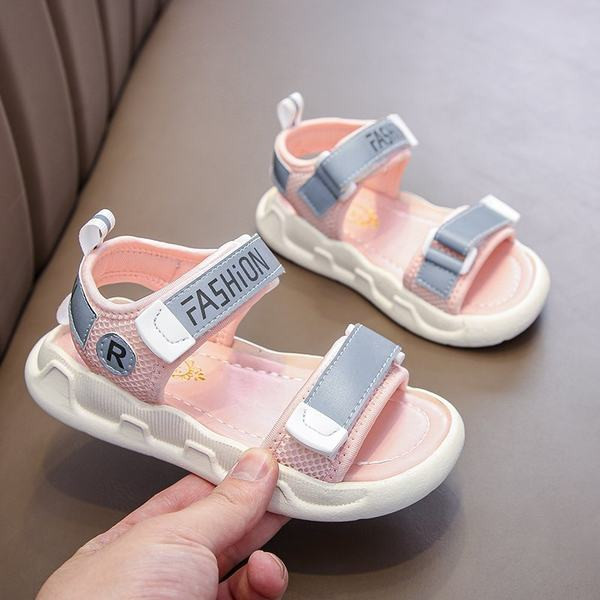 Sandale pentru copii cu velcro și inscripții