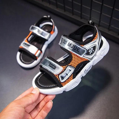 Sandale textile cu autocolante pentru fete si baieti