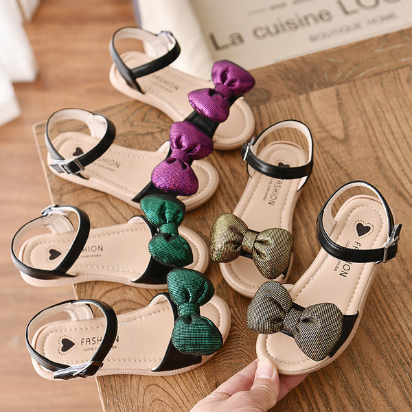 Sandale pentru copii cu talpa moale si panglica