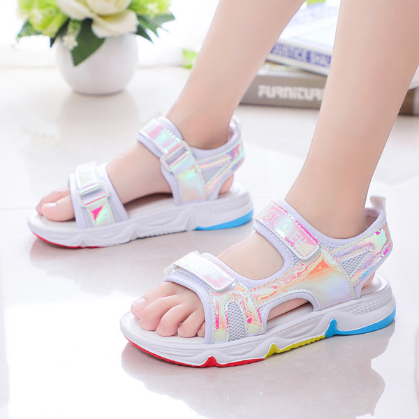 Sandale pentru copii cu talpă moale și inscripții