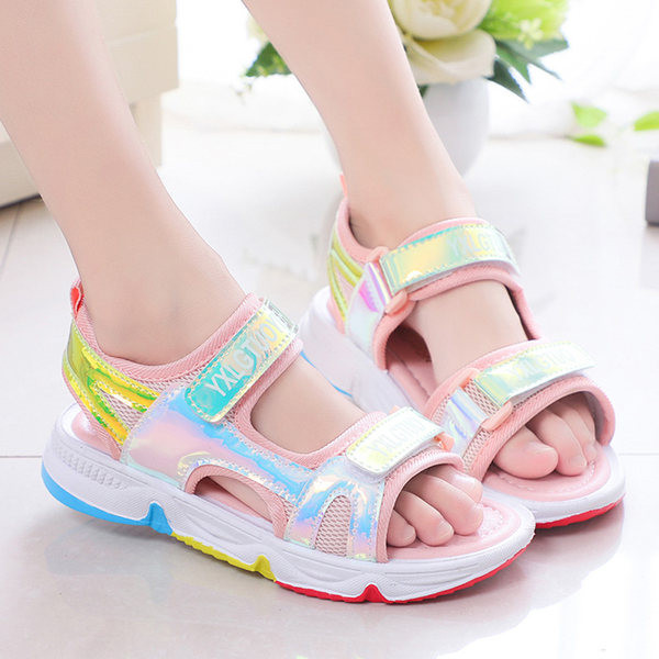 Sandale pentru copii cu talpă moale și inscripții