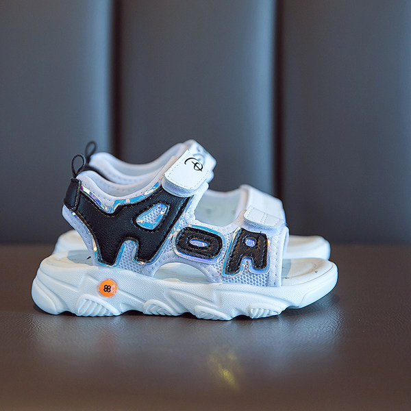 Sandale casual pentru copii cu velcro si talpa moale