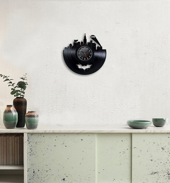 Ceas rotund din vinil decorativ modern