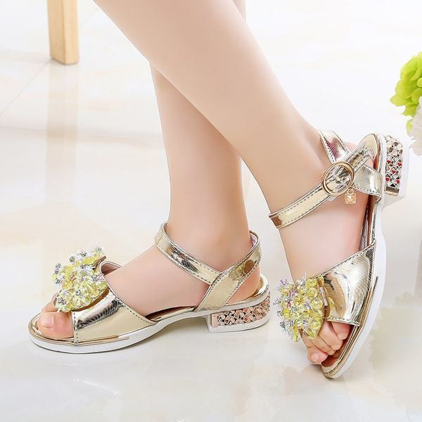 Sandale pentru copii actuale cu panglica si catarama pentru fete