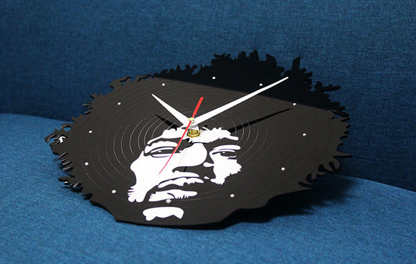 Ceas de perete elegant din vinil