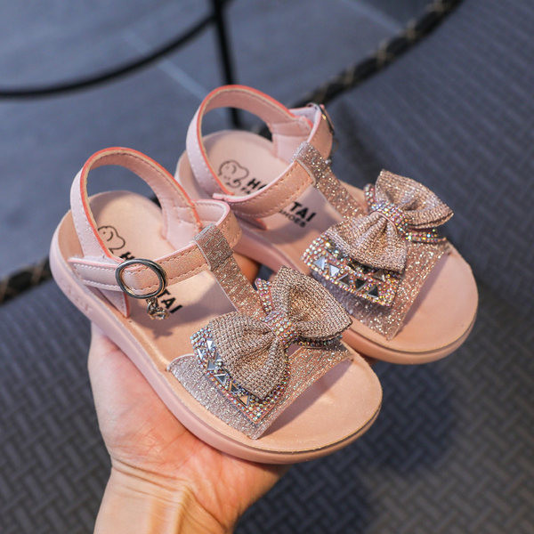 Model nou de sandale pentru copii cu perle pentru fete - mai multe modele