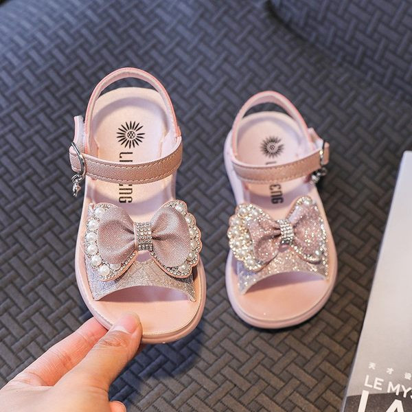 Model nou de sandale pentru copii cu perle pentru fete - mai multe modele