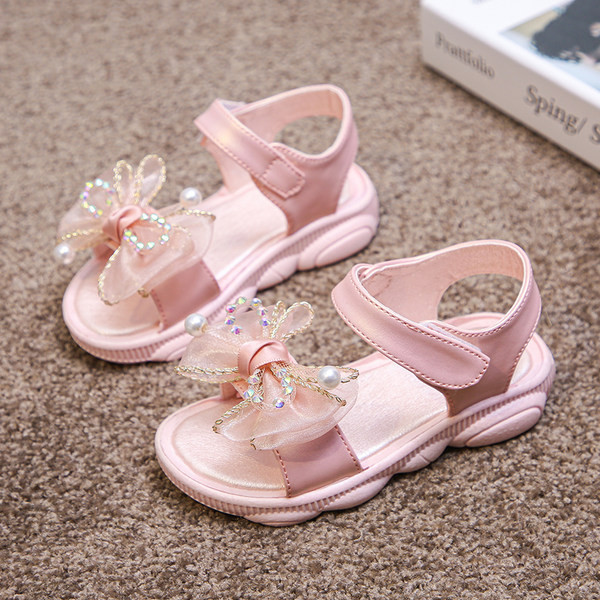 Sandale pentru copii cu talpa moale si panglica