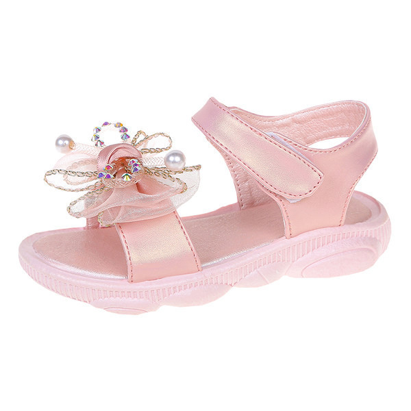 Sandale pentru copii cu talpa moale si panglica