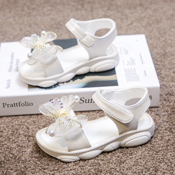 Sandale pentru copii cu talpa moale si panglica