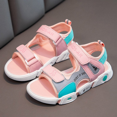 Model nou de sandale textile de vara cu autocolante