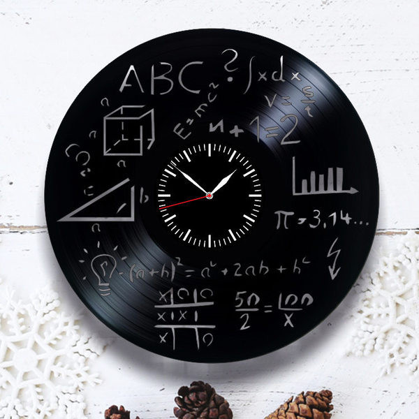 Ceas de perete din vinil in forma rotunda cu cifre