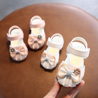 Нов модел бебешки сандали за момичета с панделка - няколко модела