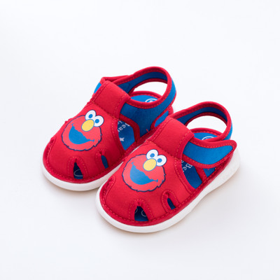 Sandale textile pentru bebelusi cu element 3D